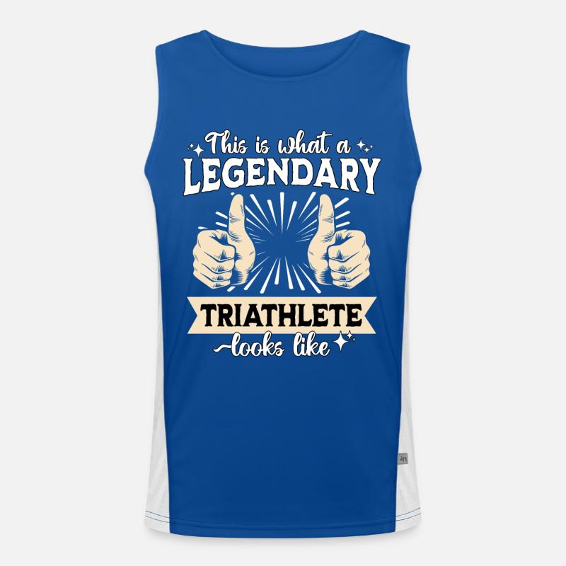 Legendärer Triathlet Funktionelles Kontrast-Tank Top für Männer 