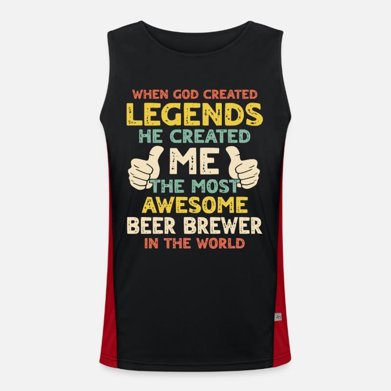 Brewer Men's Functional Contrast Tank Top 