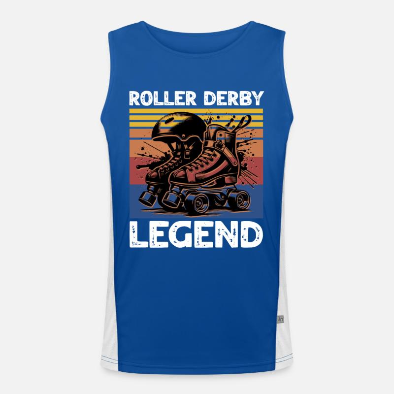 Légende du roller derby Débardeur respirant contrasté Homme 