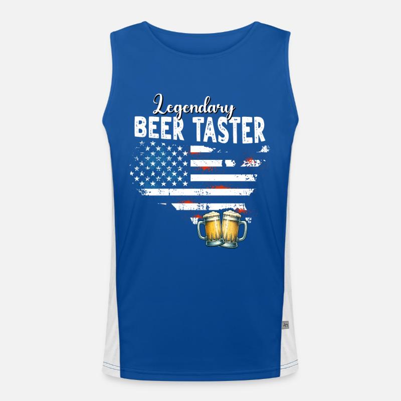 Beer tester Men's Functional Contrast Tank Top 
