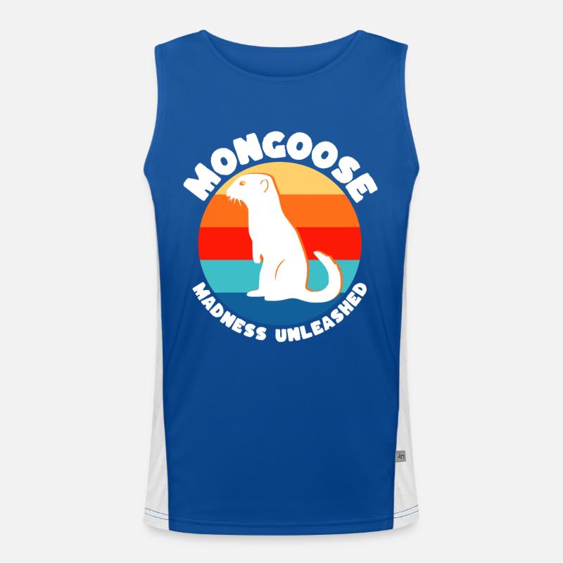 Erdmännchen Sprüche Funktionelles Kontrast-Tank Top für Männer 