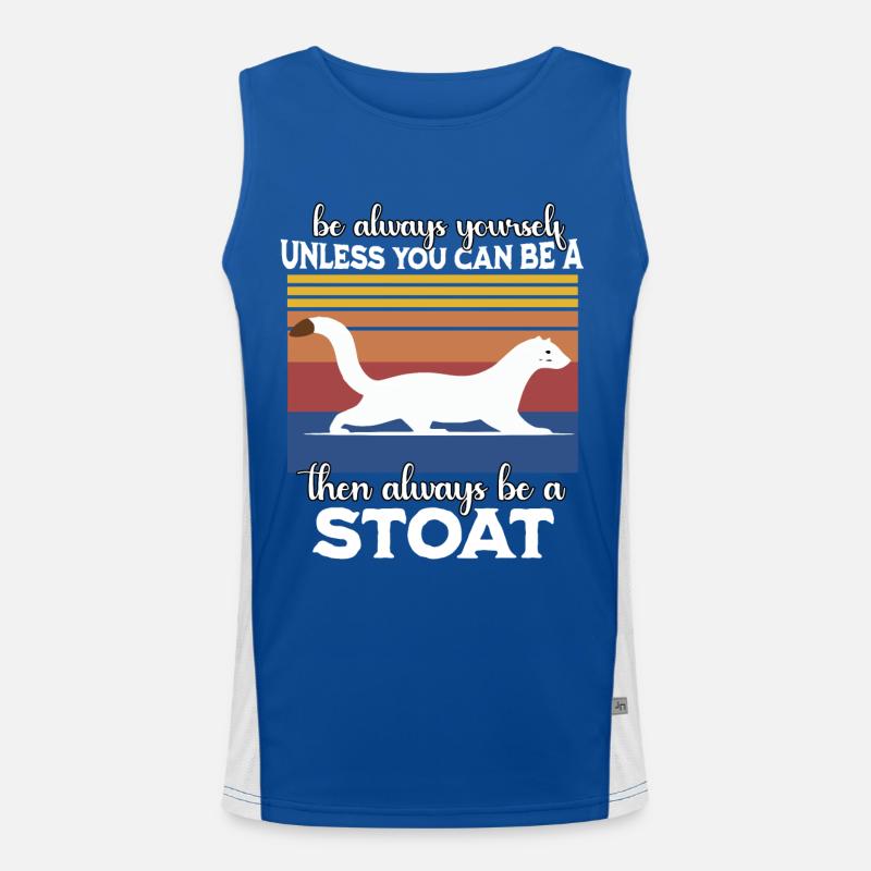 Hermelin Spruch Funktionelles Kontrast-Tank Top für Männer 