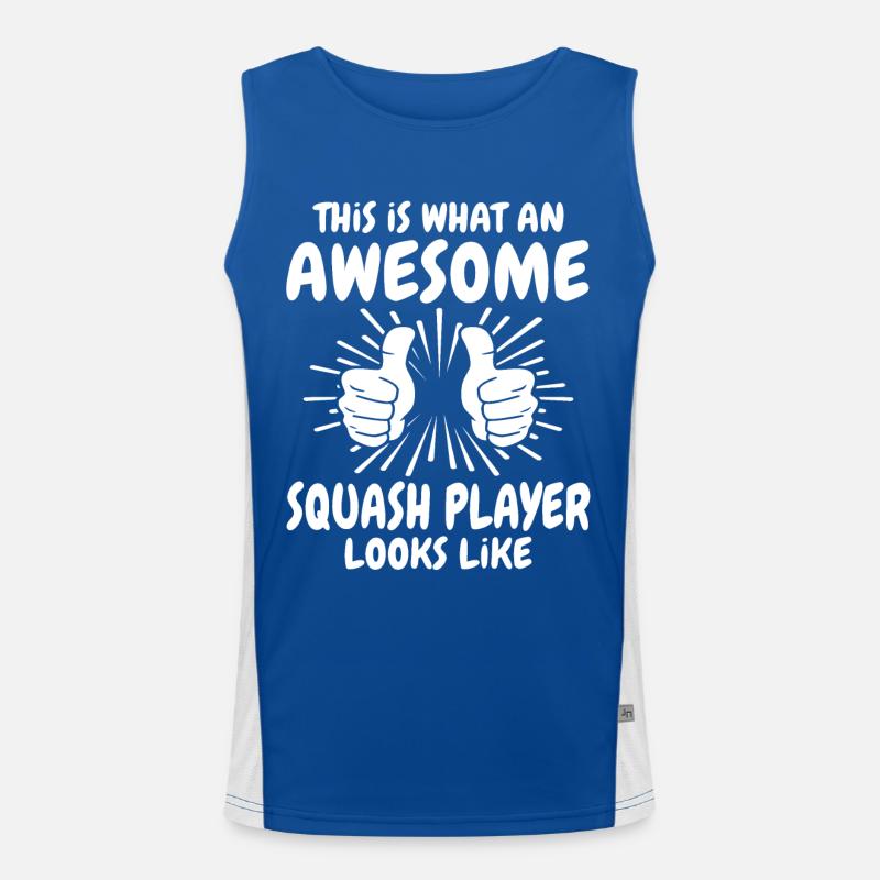 Squash player Men's Functional Contrast Tank Top 