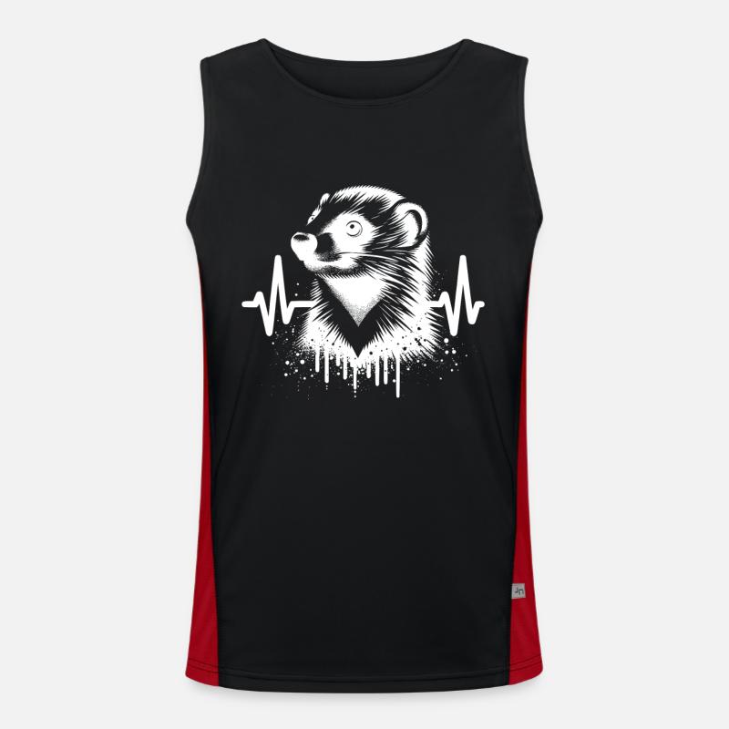 Marder Cardio Funktionelles Kontrast-Tank Top für Männer 