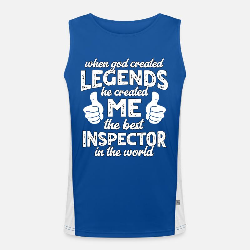 Best Inspector Legend Men's Functional Contrast Tank Top 