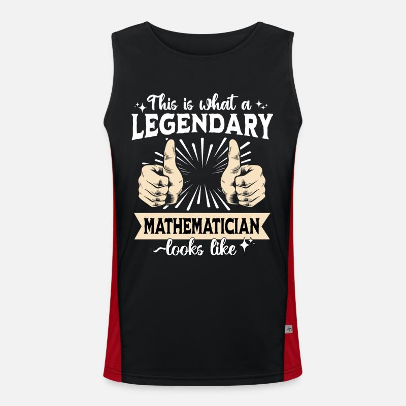 Legendary mathematician Men's Functional Contrast Tank Top 