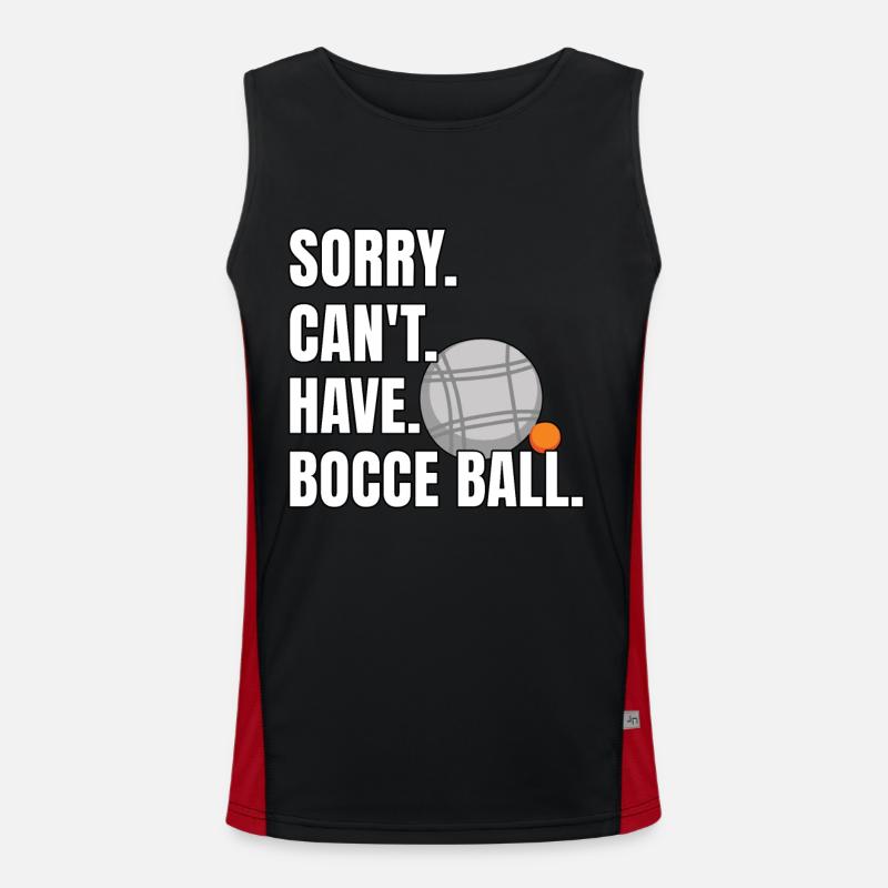 Drôle de dicton de boule de pétanque Débardeur respirant contrasté Homme 
