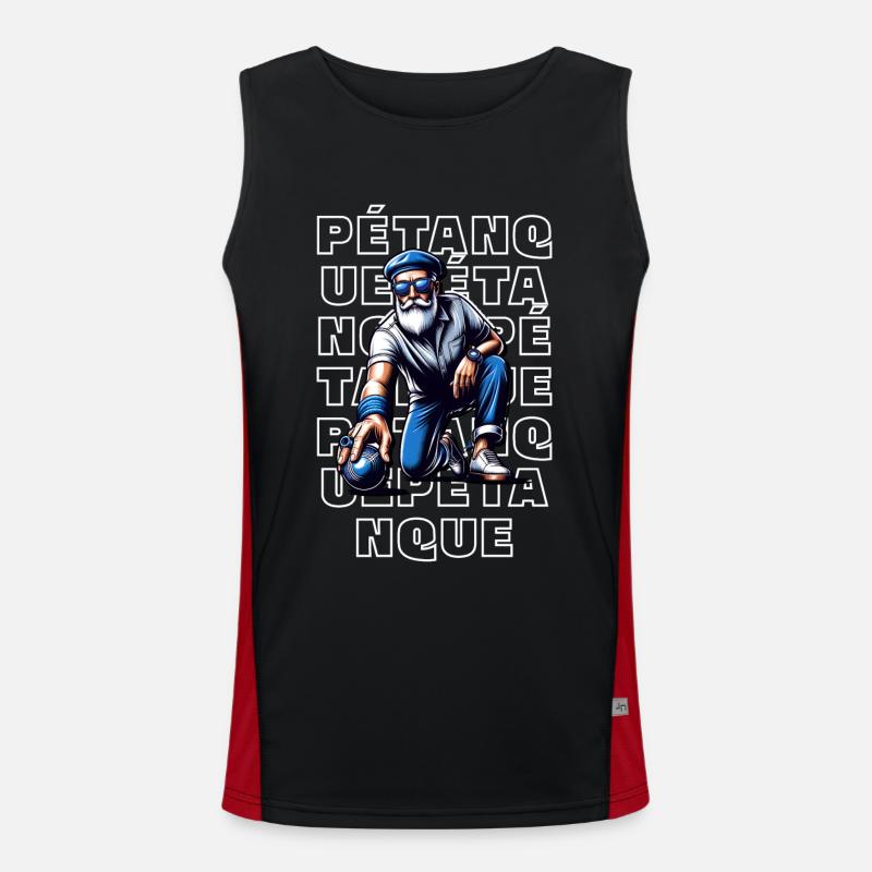 Petanque Men's Functional Contrast Tank Top 