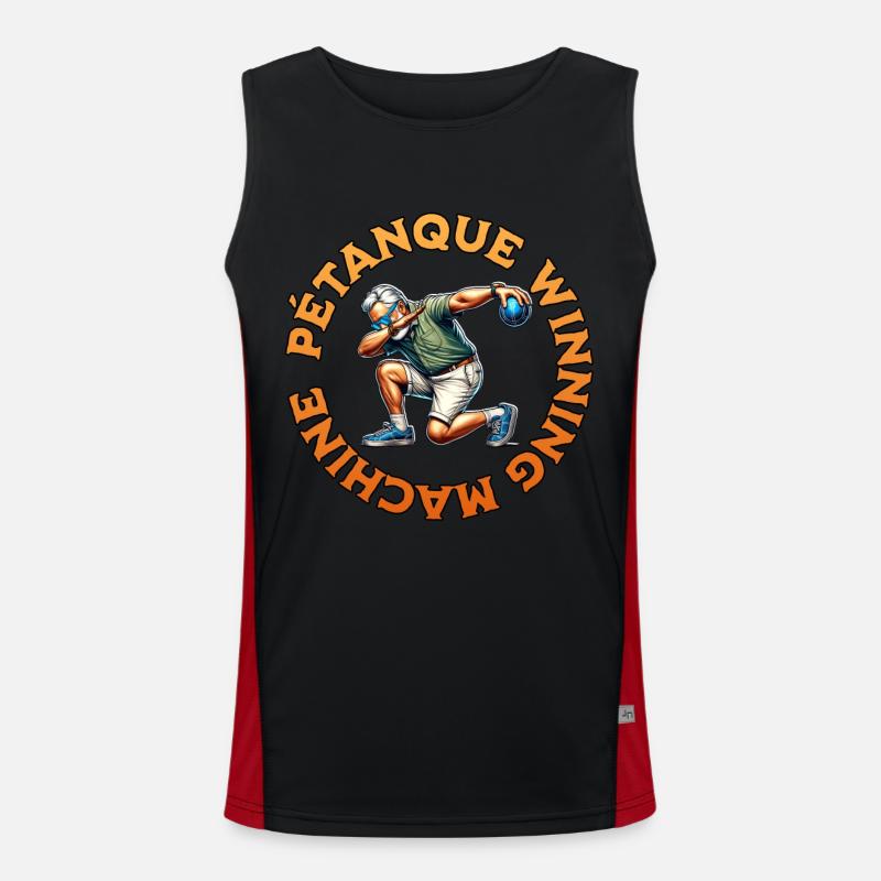 Gagnant de la pétanque Débardeur respirant contrasté Homme 