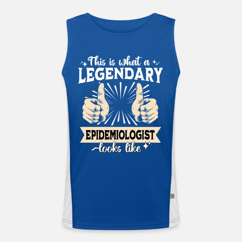 Legendary epidemiologist Men's Functional Contrast Tank Top 