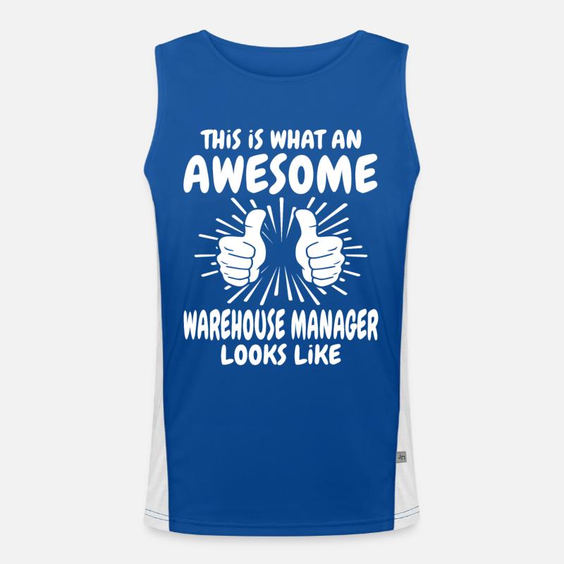Lagerleiter Funktionelles Kontrast-Tank Top für Männer 