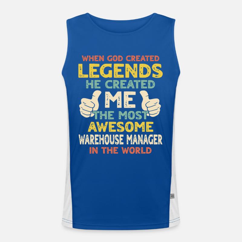 Warehouse Manager Men's Functional Contrast Tank Top 