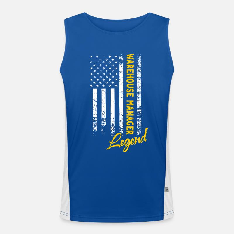 Lagerleiter Legende Funktionelles Kontrast-Tank Top für Männer 