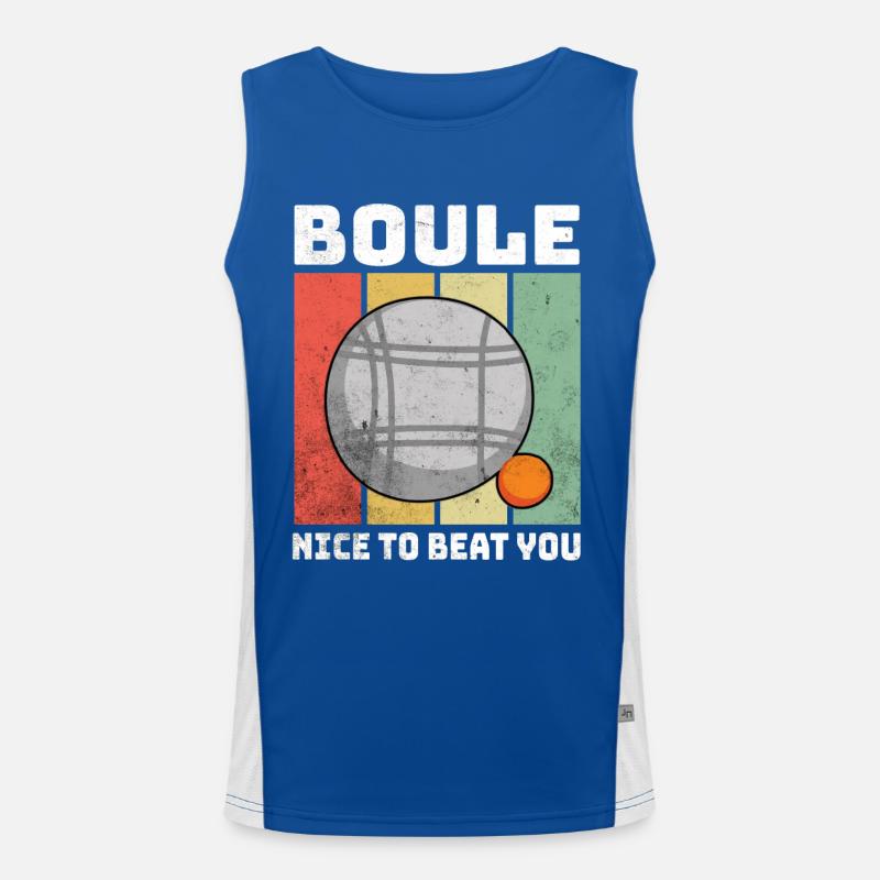 Boule Sprüche Funktionelles Kontrast-Tank Top für Männer 