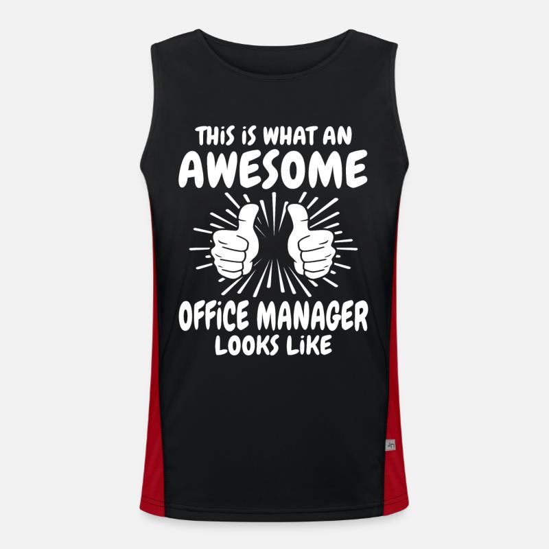 Büro Manager Funktionelles Kontrast-Tank Top für Männer 