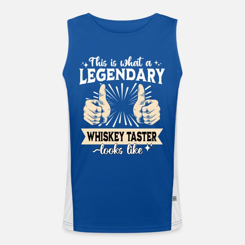 Legendärer Whiskey Trinker Funktionelles Kontrast-Tank Top für Männer 
