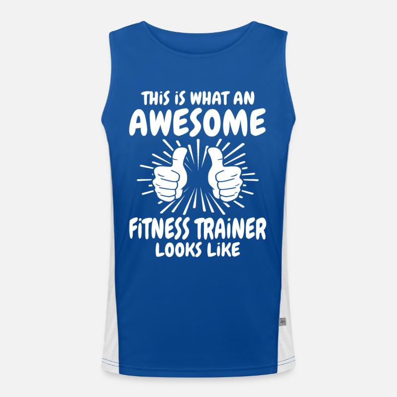 Fitnesstrainer Funktionelles Kontrast-Tank Top für Männer 