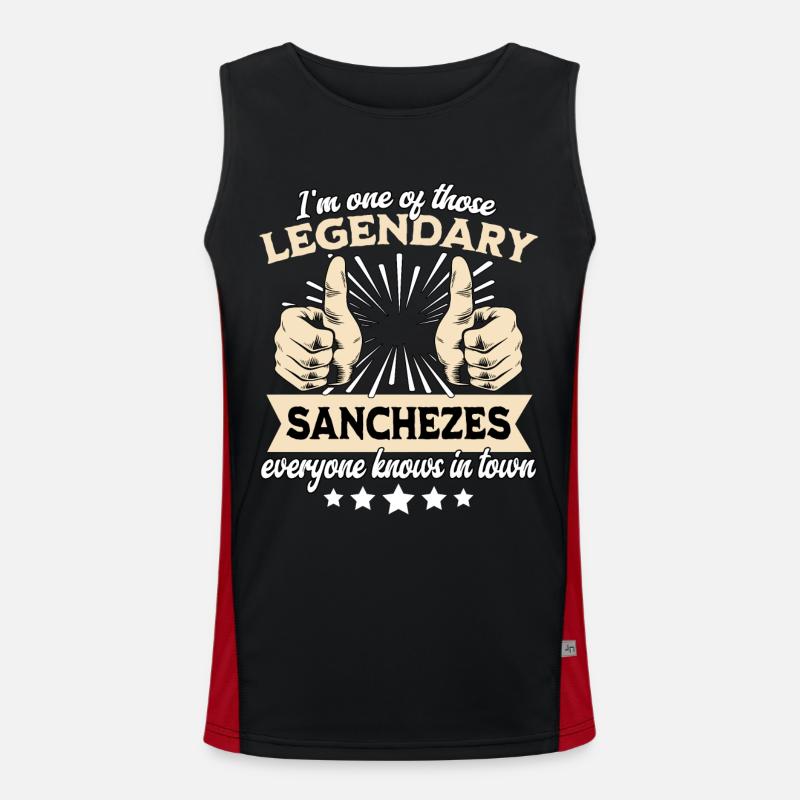 Légende légendaire de Sanchez Débardeur respirant contrasté Homme 