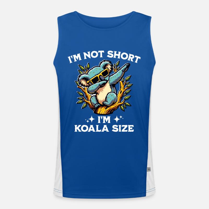 Koala Saying Men's Functional Contrast Tank Top 