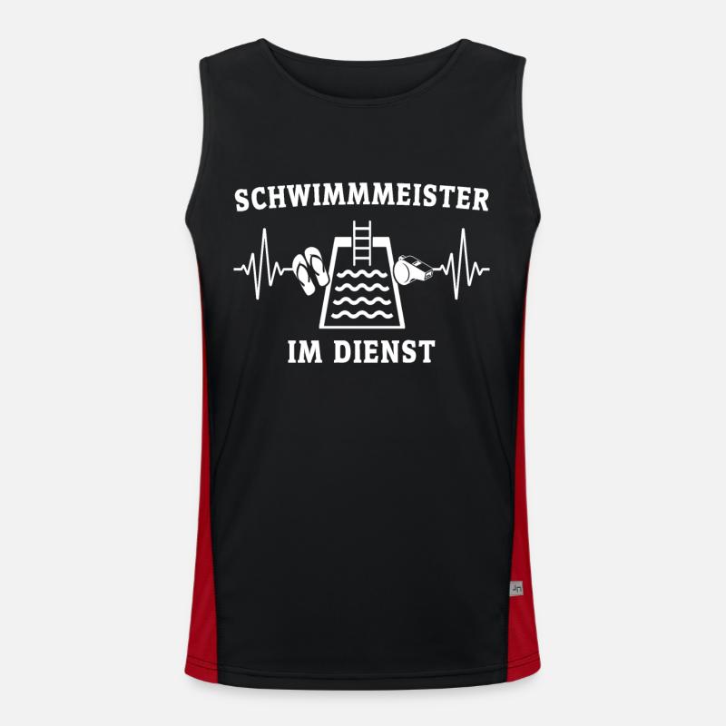 Swimming master Men's Functional Contrast Tank Top 