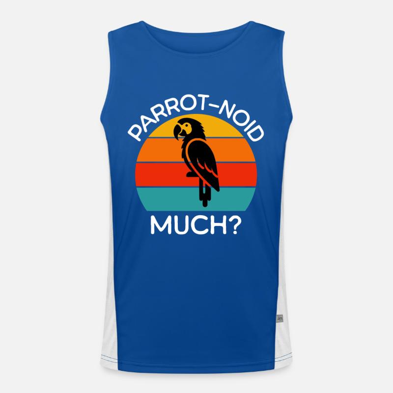 Parrot Sayings Men's Functional Contrast Tank Top 