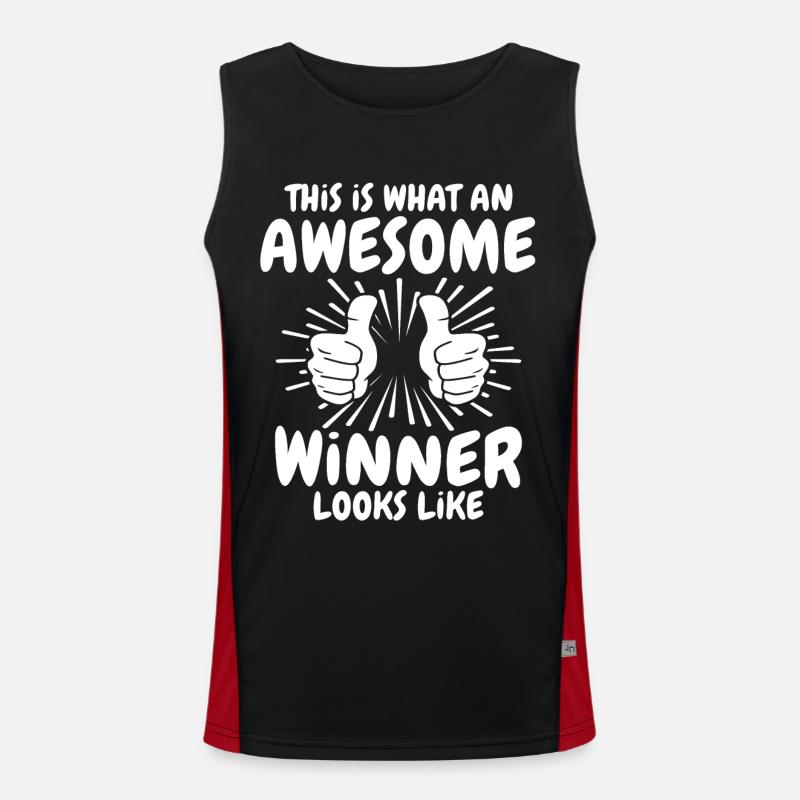 Gewinner Funktionelles Kontrast-Tank Top für Männer 