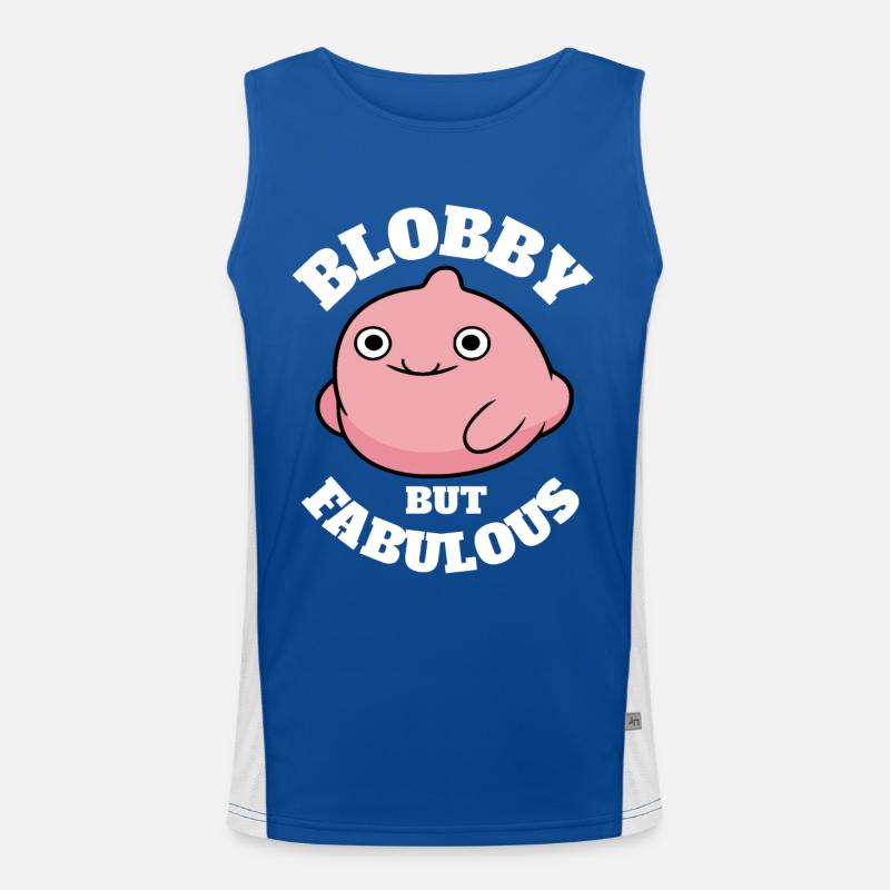 Dictons amusants de Blobfish Débardeur respirant contrasté Homme 