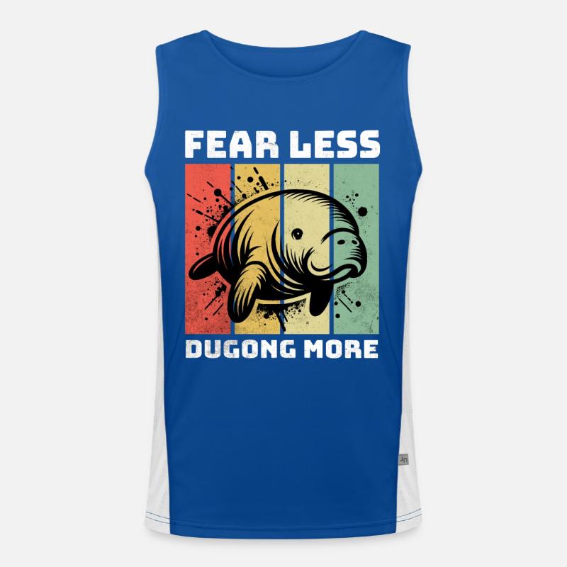 Dugong Manatee Men's Functional Contrast Tank Top 