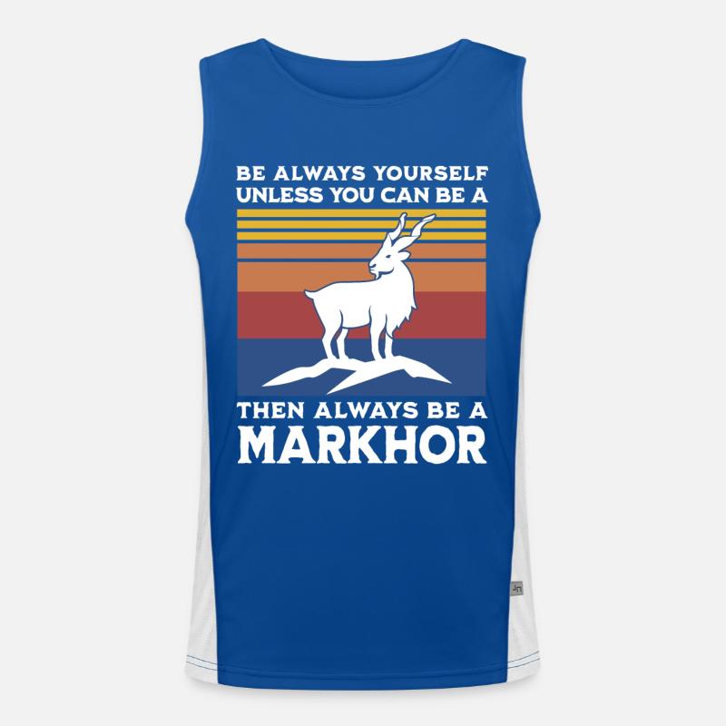 Schraubenziege Spruch Funktionelles Kontrast-Tank Top für Männer 