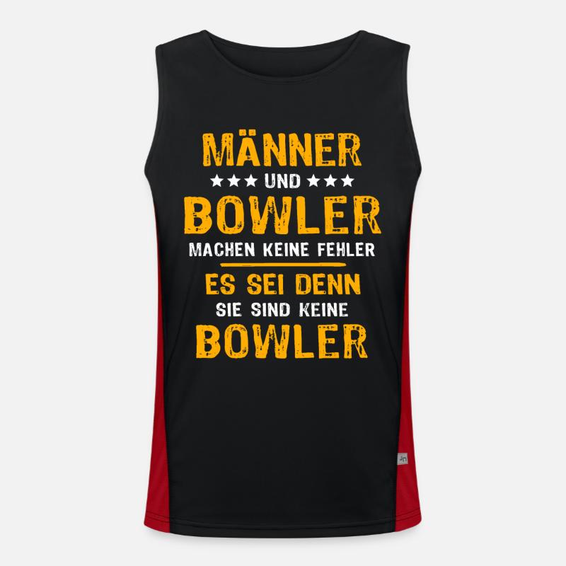 Bowler Bowling Men's Functional Contrast Tank Top 