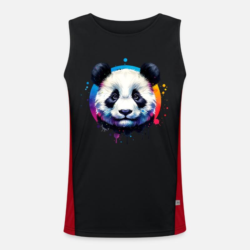 Panda Men's Functional Contrast Tank Top 