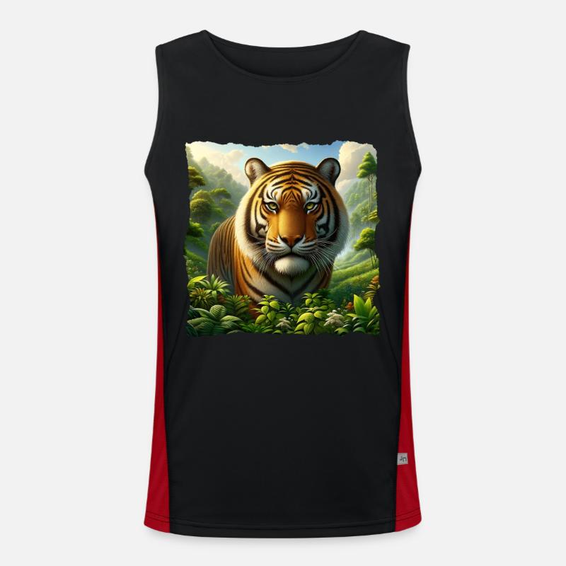 Sumatra Tiger Men's Functional Contrast Tank Top 