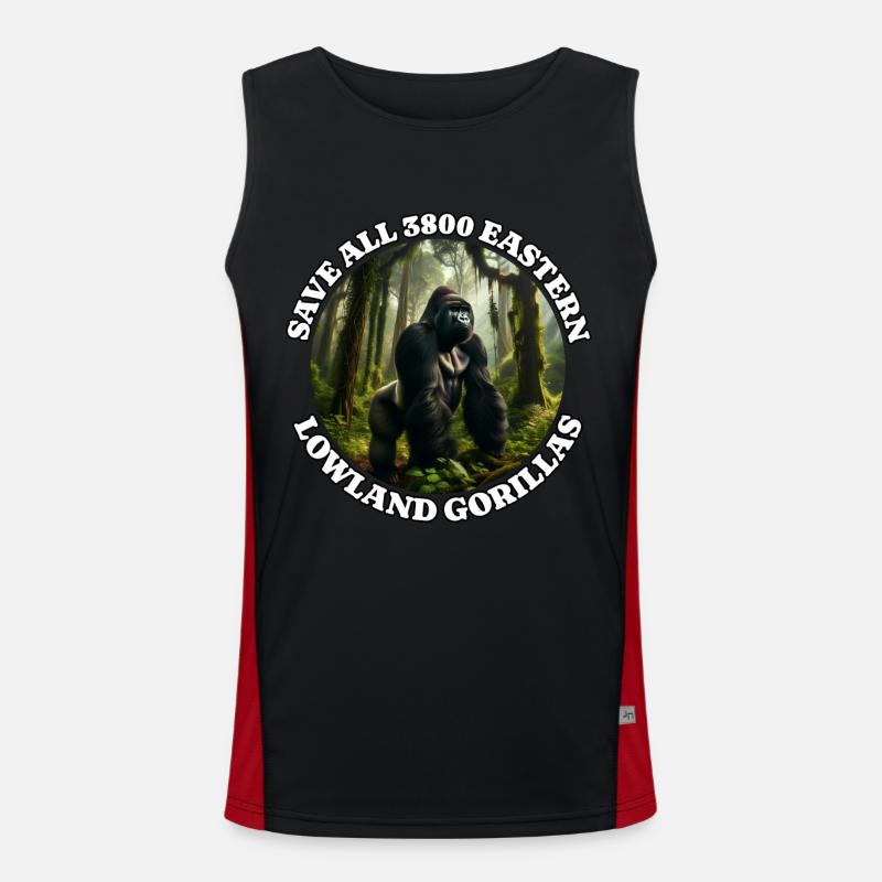 Save Gray Gorilla Men's Functional Contrast Tank Top 