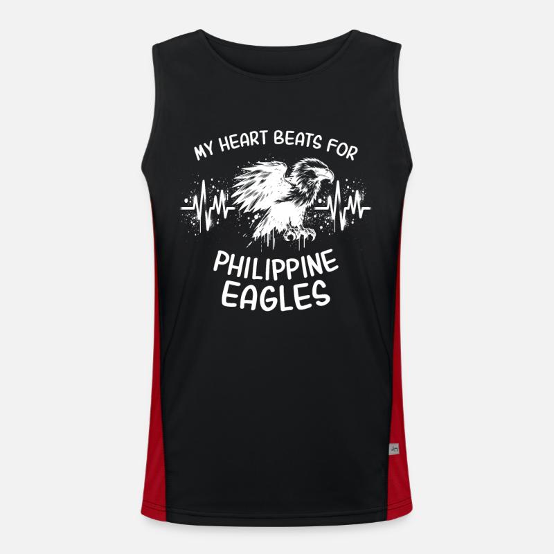 Affenadler Herzlinie Funktionelles Kontrast-Tank Top für Männer 