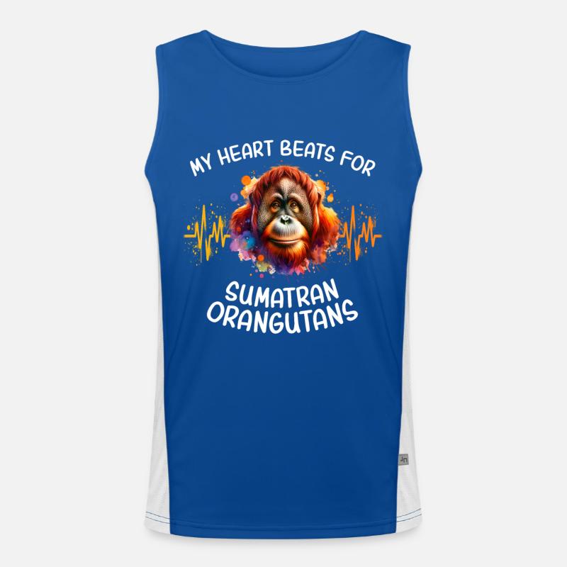 Orangutan Heartline Men's Functional Contrast Tank Top 