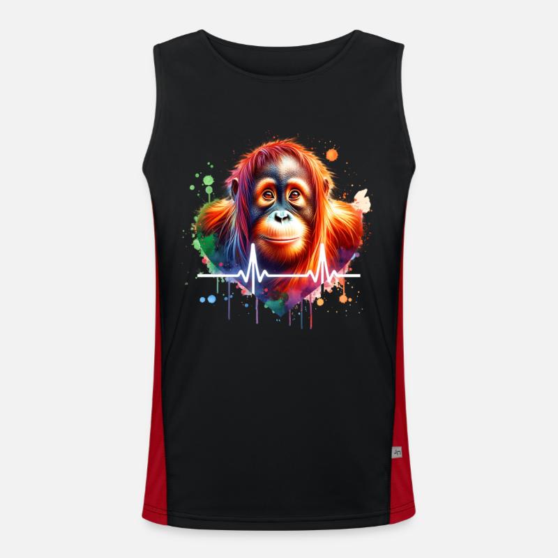 Orangutan ECG Men's Functional Contrast Tank Top 