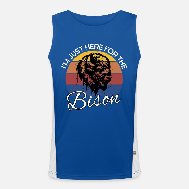 Bison Buffalo Men's Functional Contrast Tank Top 