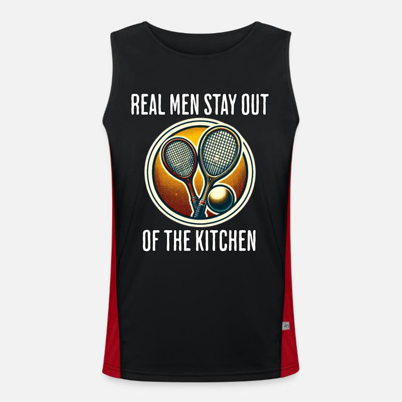 Lustiger Squash Spruch Funktionelles Kontrast-Tank Top für Männer 