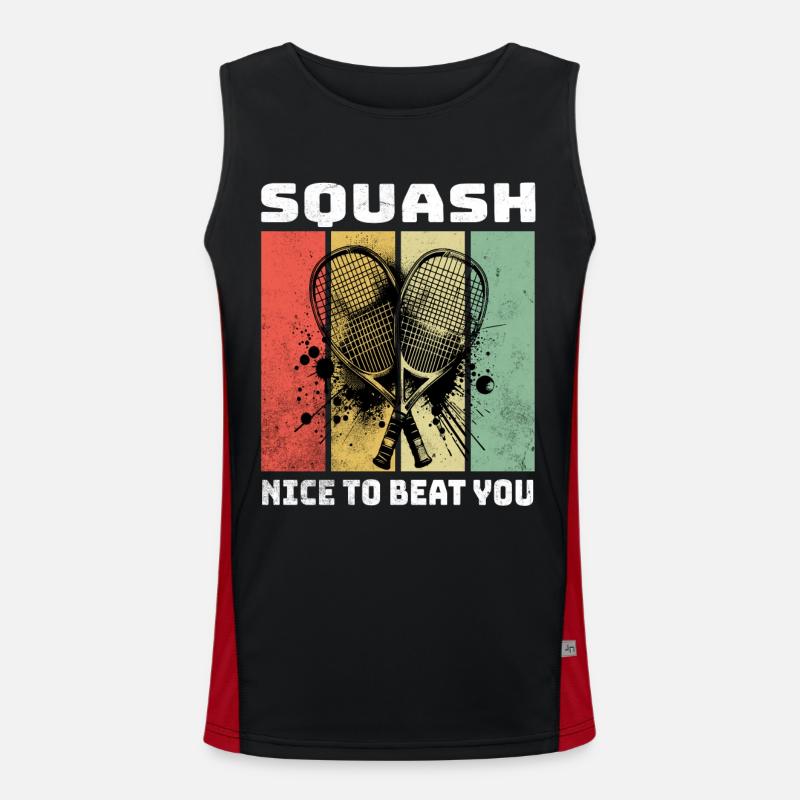Dictons sur le squash Débardeur respirant contrasté Homme 