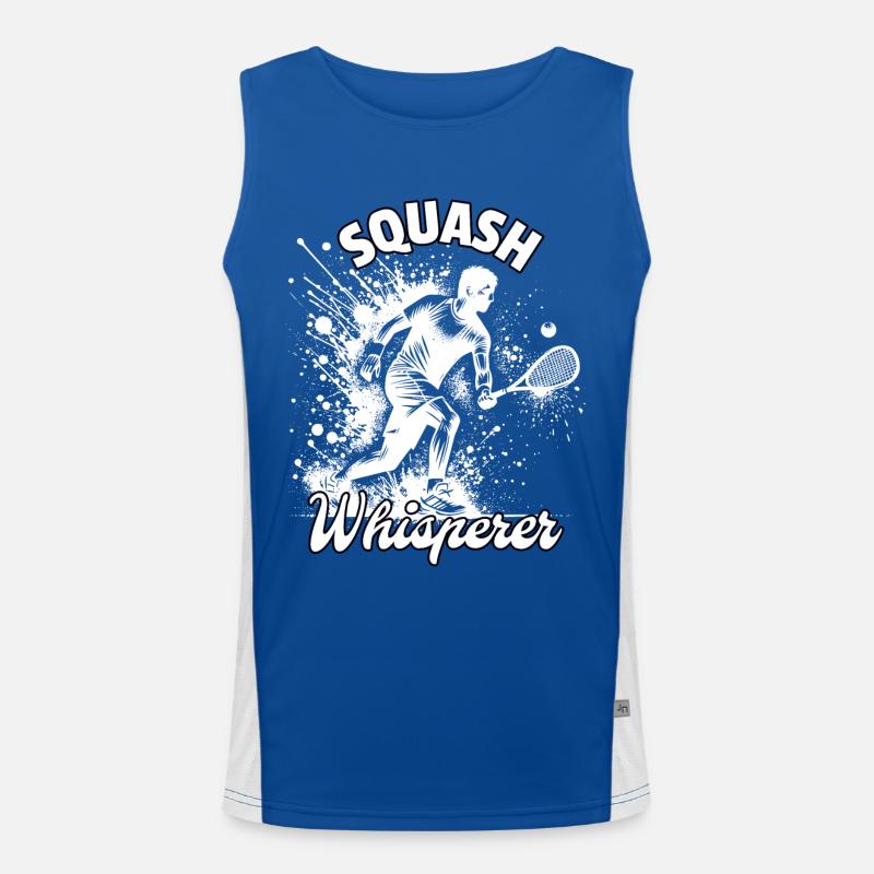 Squash Whisperer Funktionelles Kontrast-Tank Top für Männer 