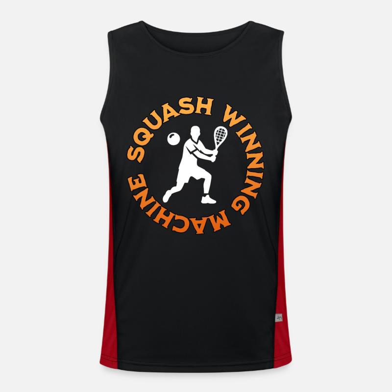 Squash Gewinner Funktionelles Kontrast-Tank Top für Männer 