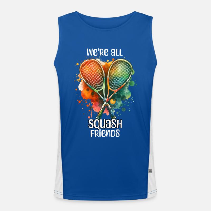Squash Sayings Men's Functional Contrast Tank Top 