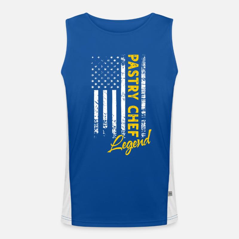 Pastry Chef Legend Men's Functional Contrast Tank Top 