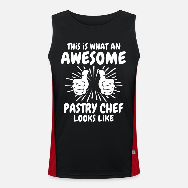 Konditor Funktionelles Kontrast-Tank Top für Männer 