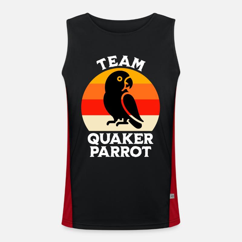 Team Monk Parakeet Men's Functional Contrast Tank Top 