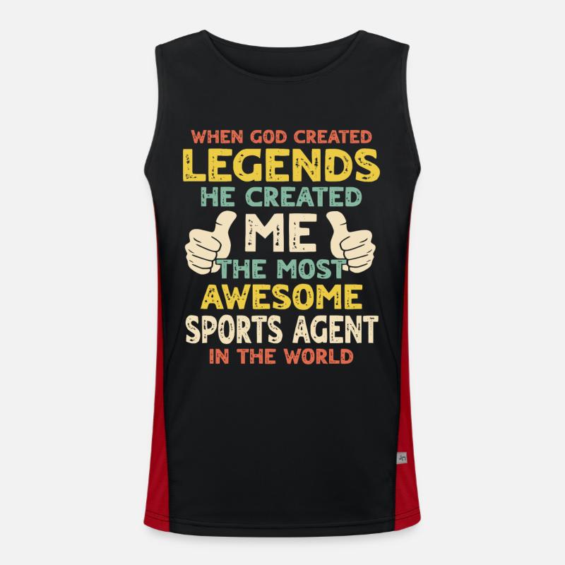 Sportagent Funktionelles Kontrast-Tank Top für Männer 