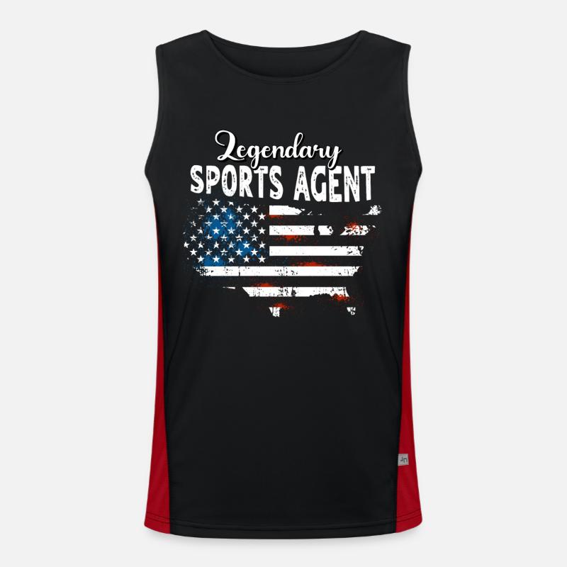 Sportagent US Funktionelles Kontrast-Tank Top für Männer 