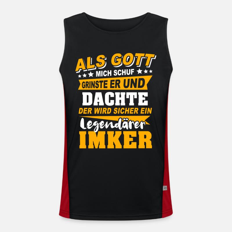 Beekeeper sayings Men's Functional Contrast Tank Top 