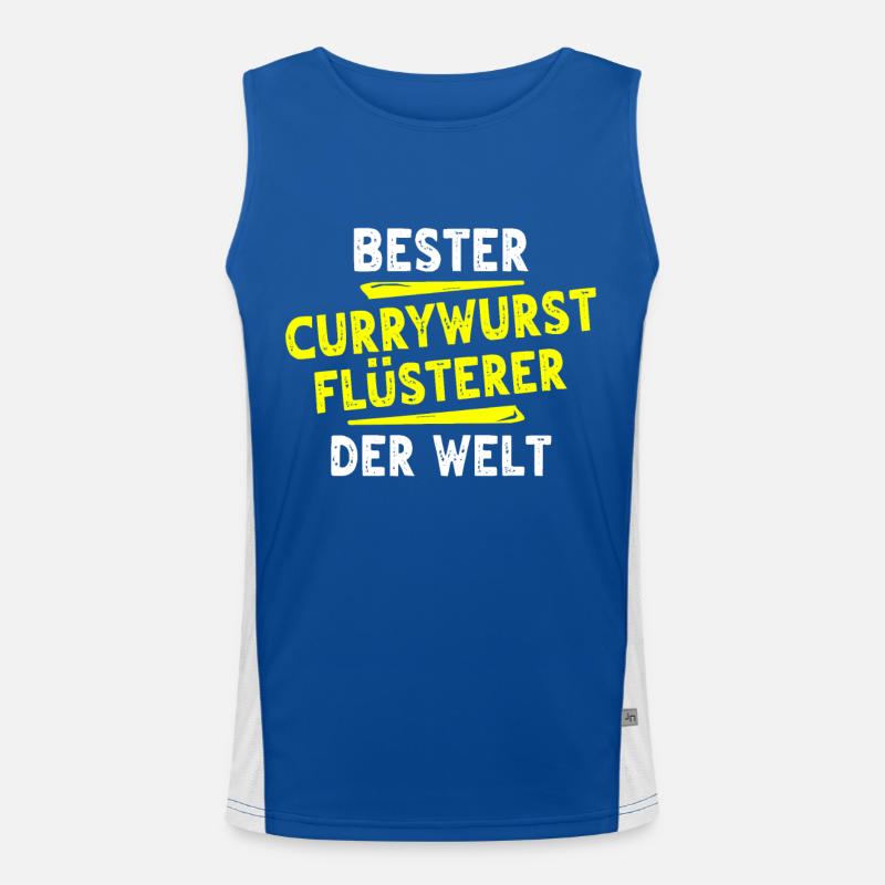 Currywurst Gift Men's Functional Contrast Tank Top 