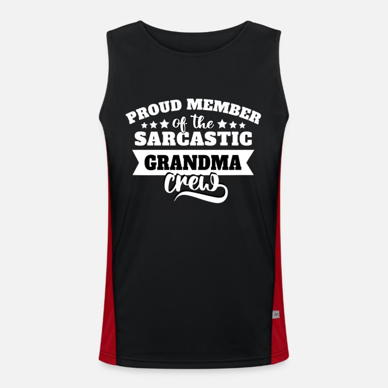 Granny Sarcasm Men's Functional Contrast Tank Top 